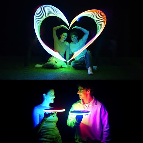 TOSY Flying Disc - 16 Million Color RGB or 36 LEDs  Extremely Bright  Smart Modes  Auto Light Up  Rechargeable  Easter  Birthday & Camping Gift for Men/Boys/Girls/Teens/Kids  175g - Image 4